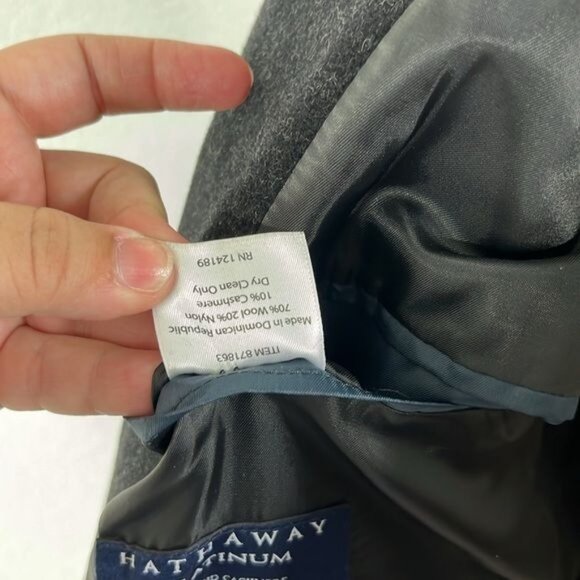 Hathaway Platinum Cashmere Wool Blend Coat Jacket - Picture 9 of 10